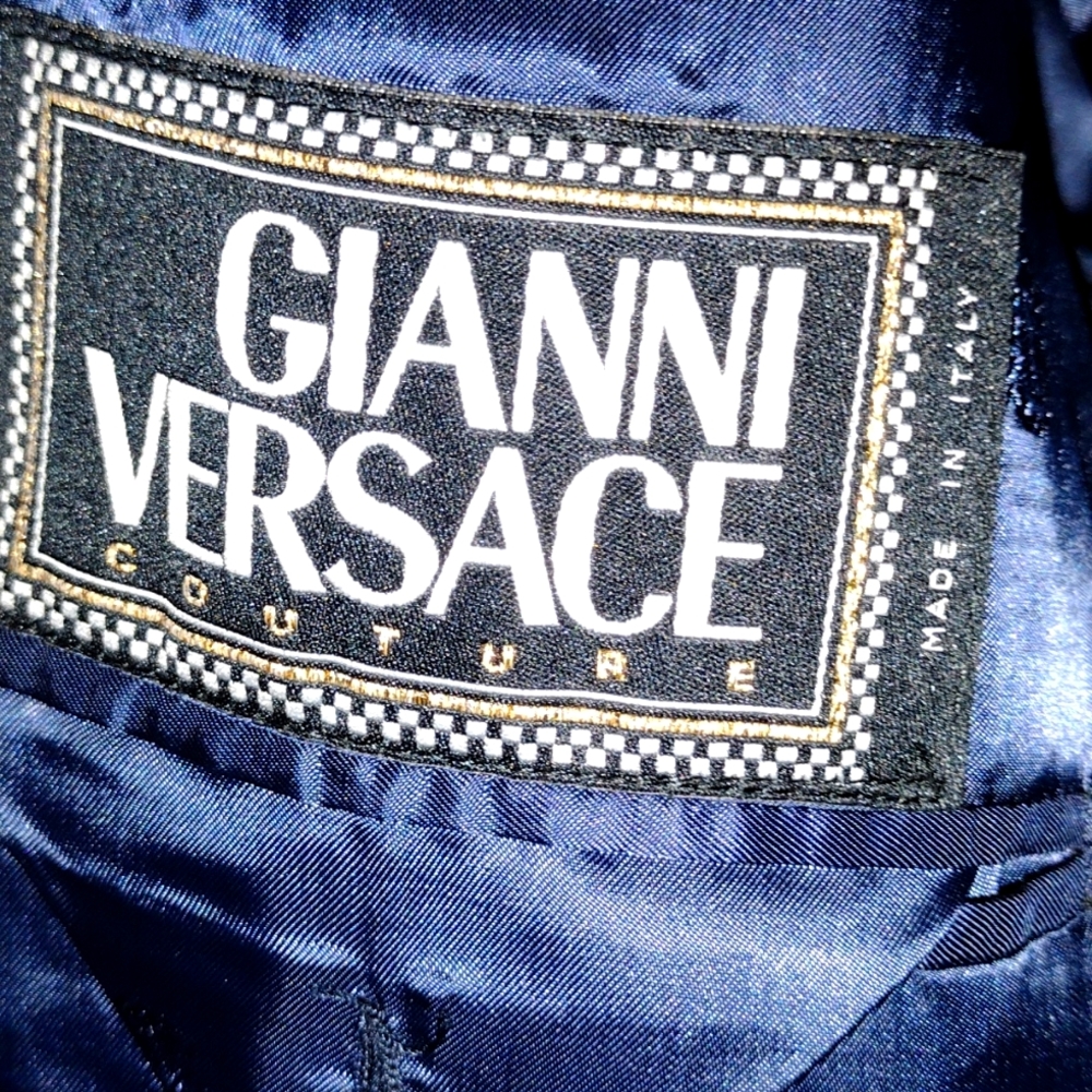 Gianni Versace Blue Business Coat
